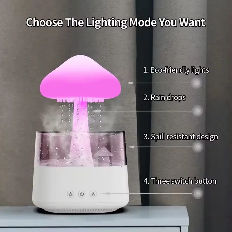5 IN 1 Bluetooth Speaker Rain Cloud Humidifier
