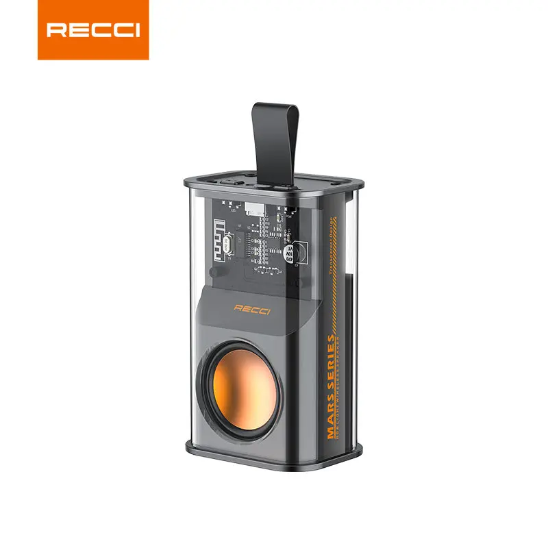 RECCI RSK-W30 Transparent Wireless Speaker with RGB Light