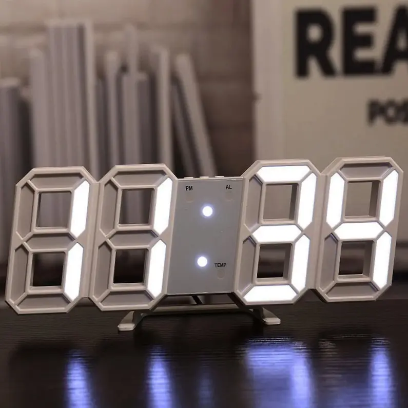 3D Digital Wall Clock LED Table Clock