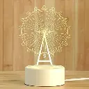 GearUP Acrylic Multicolor Night Lamp (Ferris Wheel) 