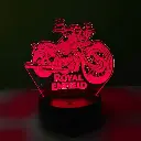 GearUP Acrylic Multicolor Night Lamp (Royal Enfeild)
