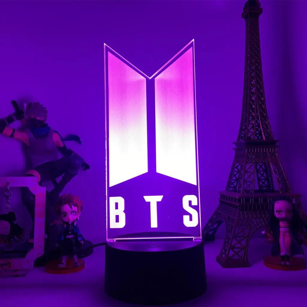 GearUP Acrylic Multicolor Night Lamp (BTS)