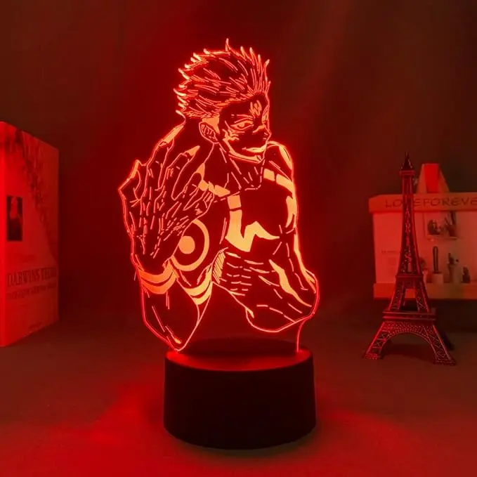 GearUP Acrylic Multicolor Night Lamp (Sukuna)