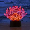 GearUP Acrylic Multicolor Night Lamp (Water Lily ) 