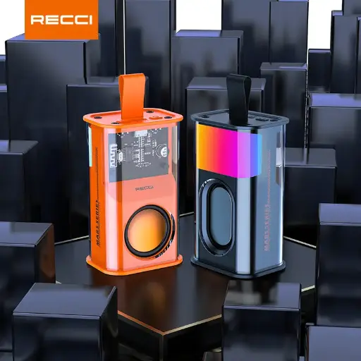 RECCI RSK-W30 Transparent Wireless Speaker with RGB Light