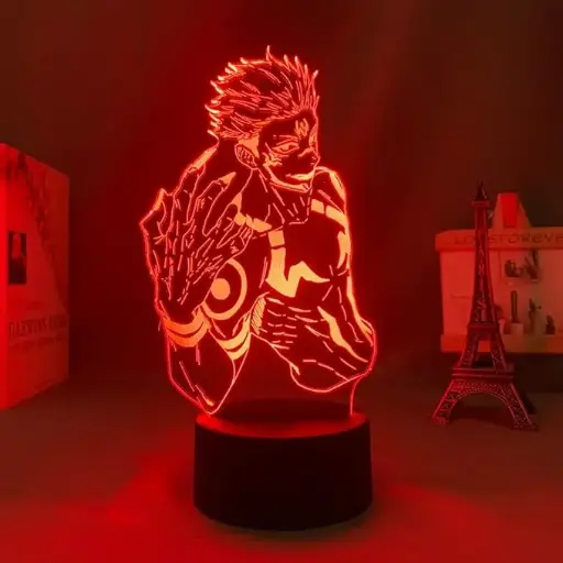GearUP Acrylic Multicolor Night Lamp (Sukuna)