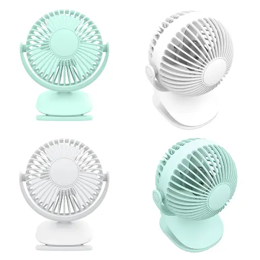 WiWU Mini 2-in-1 360 Degree Rotation Portable Clip Fan (FS03)