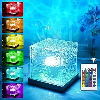 Water Ripple Cube RGB Night Light
